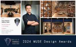 【藝喆設計】2024 MUSE Design Awards 彭俊中藝酌商空攬獲鉑金榮譽！ 